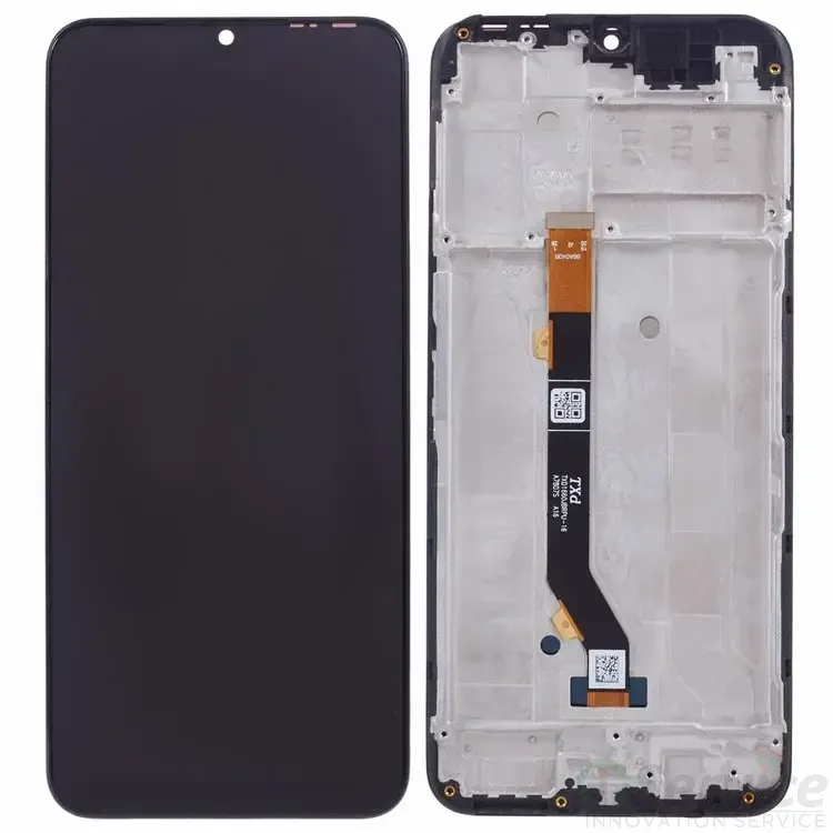 Original Tecno Spark 8P (KG7) LCD Display Combo Folder with Frame