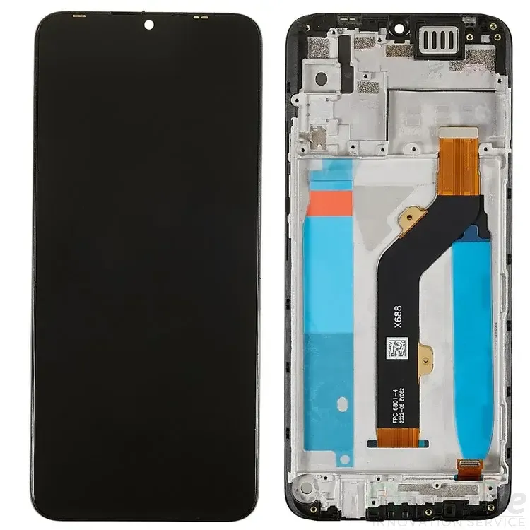 Original Infinix Hot 10 Play LCD Display Combo Folder with Frame