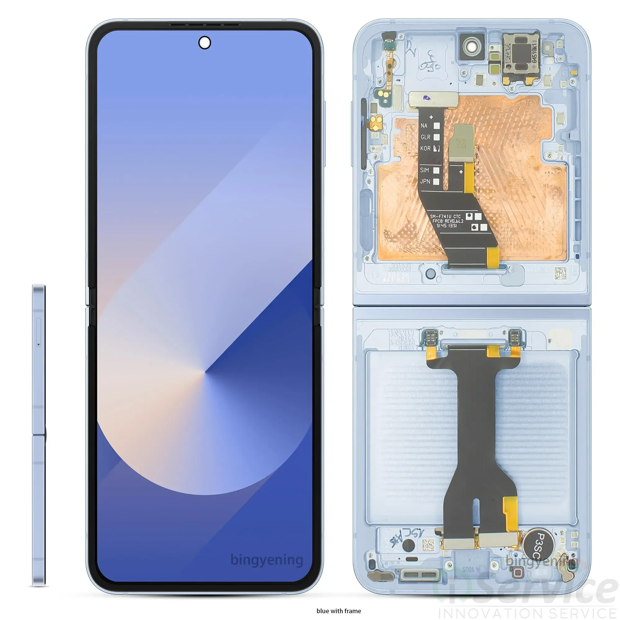 Samsung Galaxy Z Flip6 AMOLED Display Combo with Frame